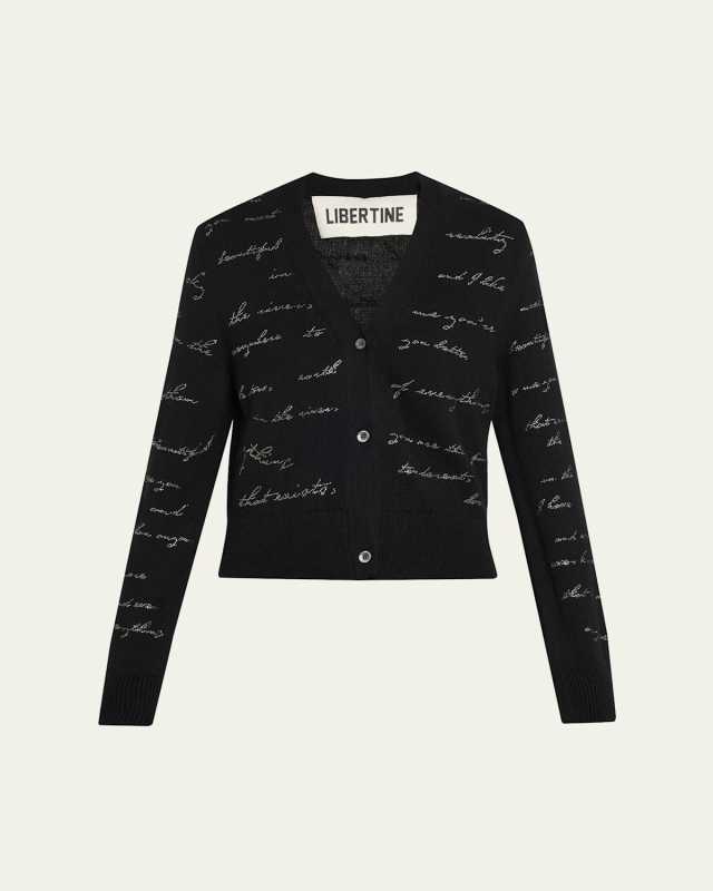 Body Language Embellished Crop Cardigan